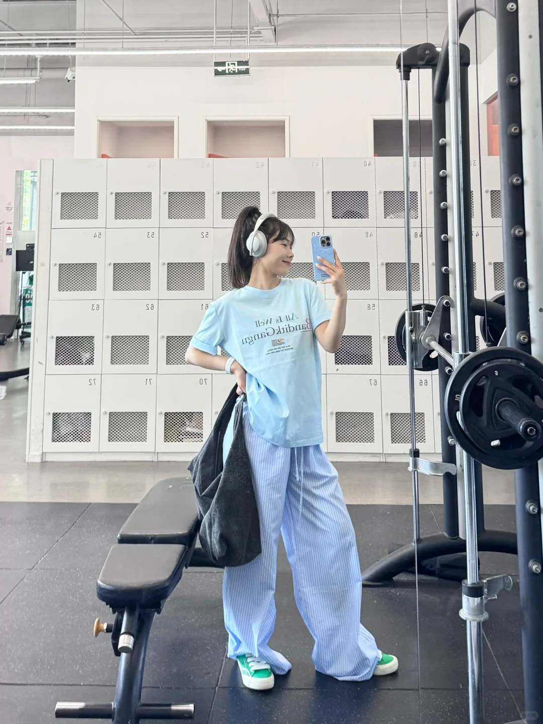 每天都要美美的去健身