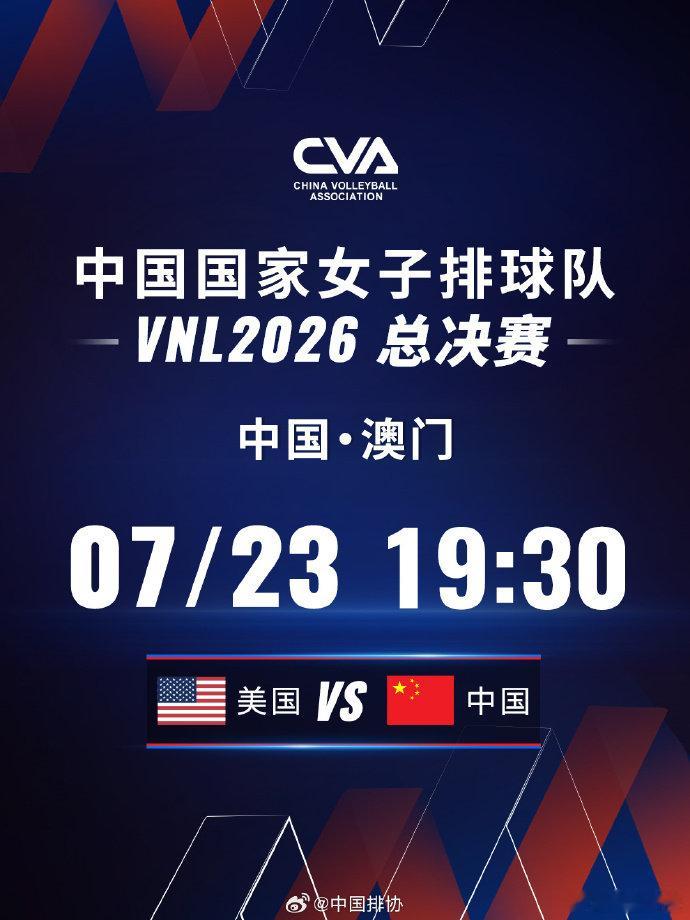 中国女排vs美国首发2026世界女排联赛总决赛1/4决赛，中国女排vs美国女排首