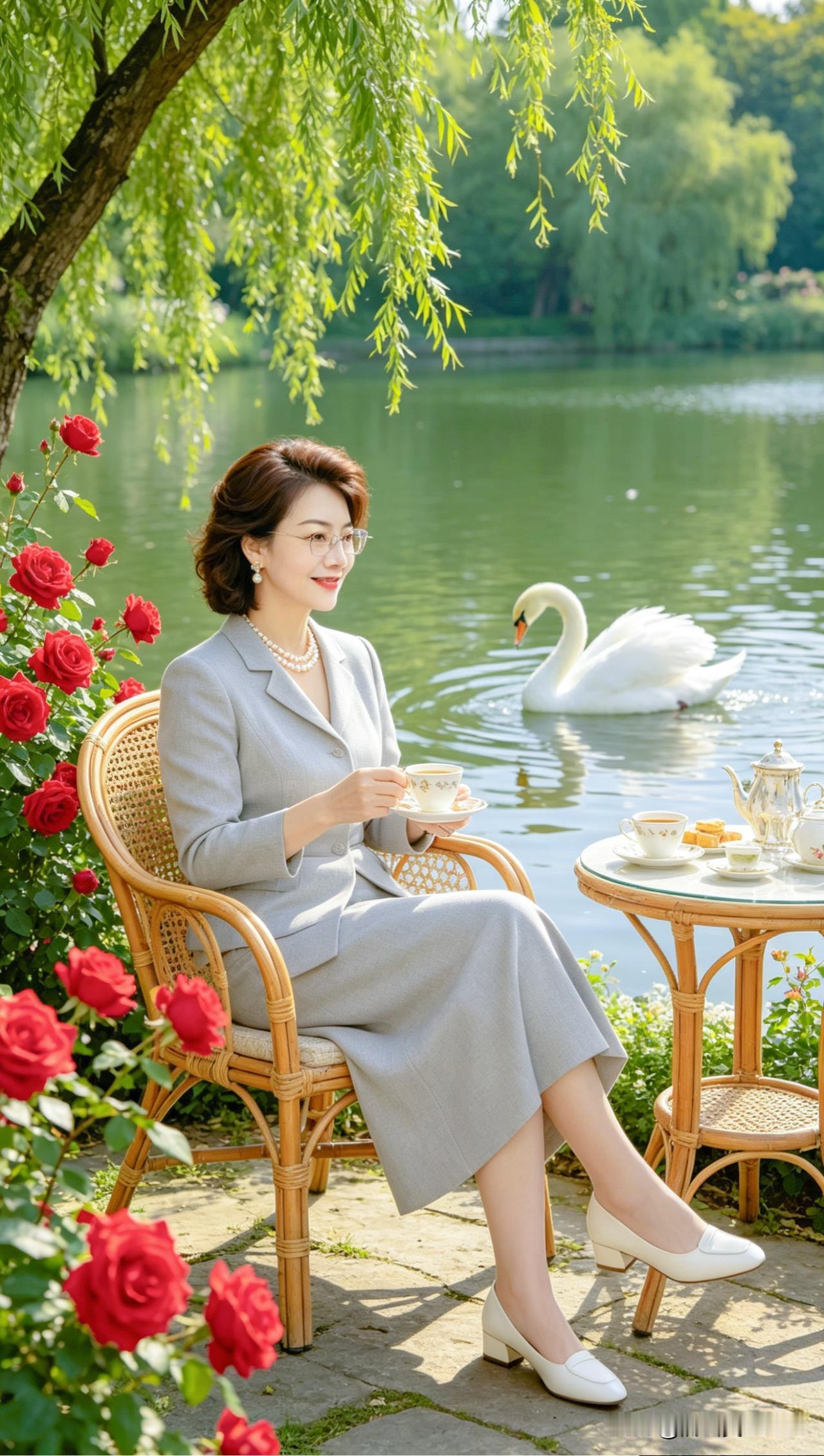 女性退休以后，千万不要把自己穿成大妈感。

我发现很多人退休以后，彻底放飞自我，