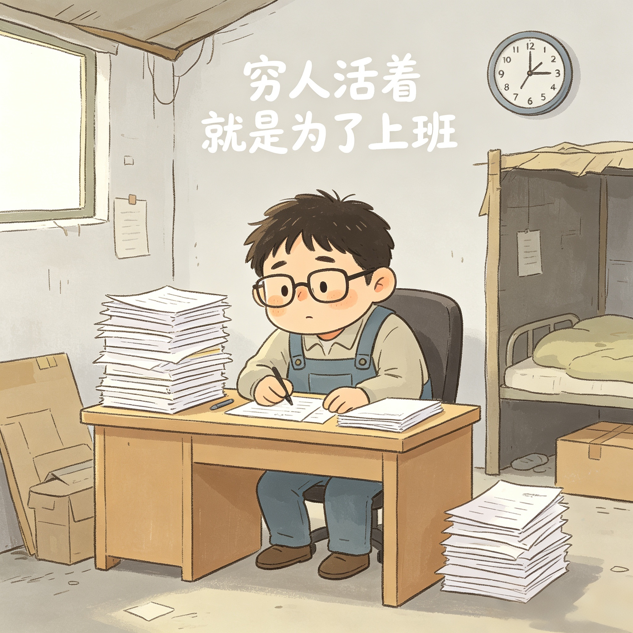 不转怎么中奖  离周一上班又不远了，穷人活着就是为了上班