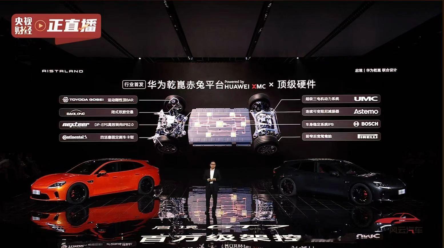 启境汽车 说启境GT7是弯道新王完全不为过呀！把百万级驾控体验下放，首发华为乾崑
