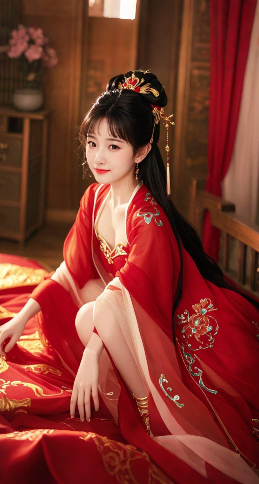 AI扩图 AI红榻妖姬