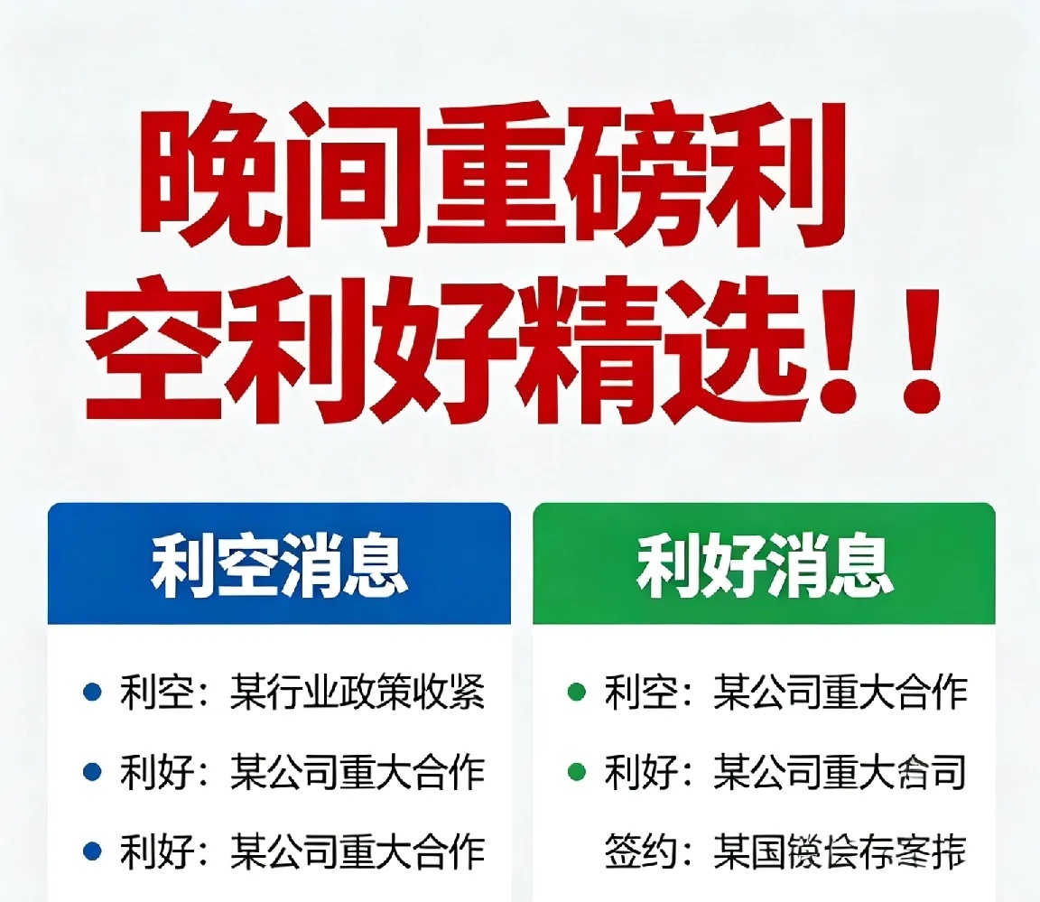 晚间重磅利空利好精选：游戏版号激增+AI突破+能源涨价 多板块迎强催化4月29日