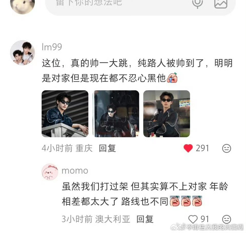 这真的是橹穆批吗 我在粉圈最怕遇到这种人…… 同担累死累活打架 你在那轻飘飘来一