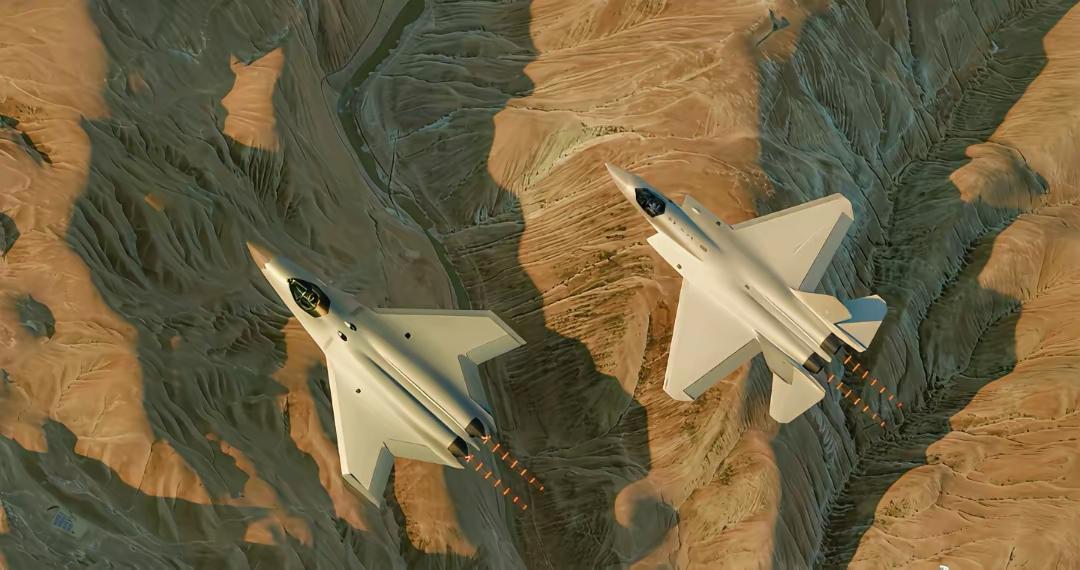 J50和J35同台，这也太美了吧！什么时候这样的画面能出现，期待吧军迷们，我都不