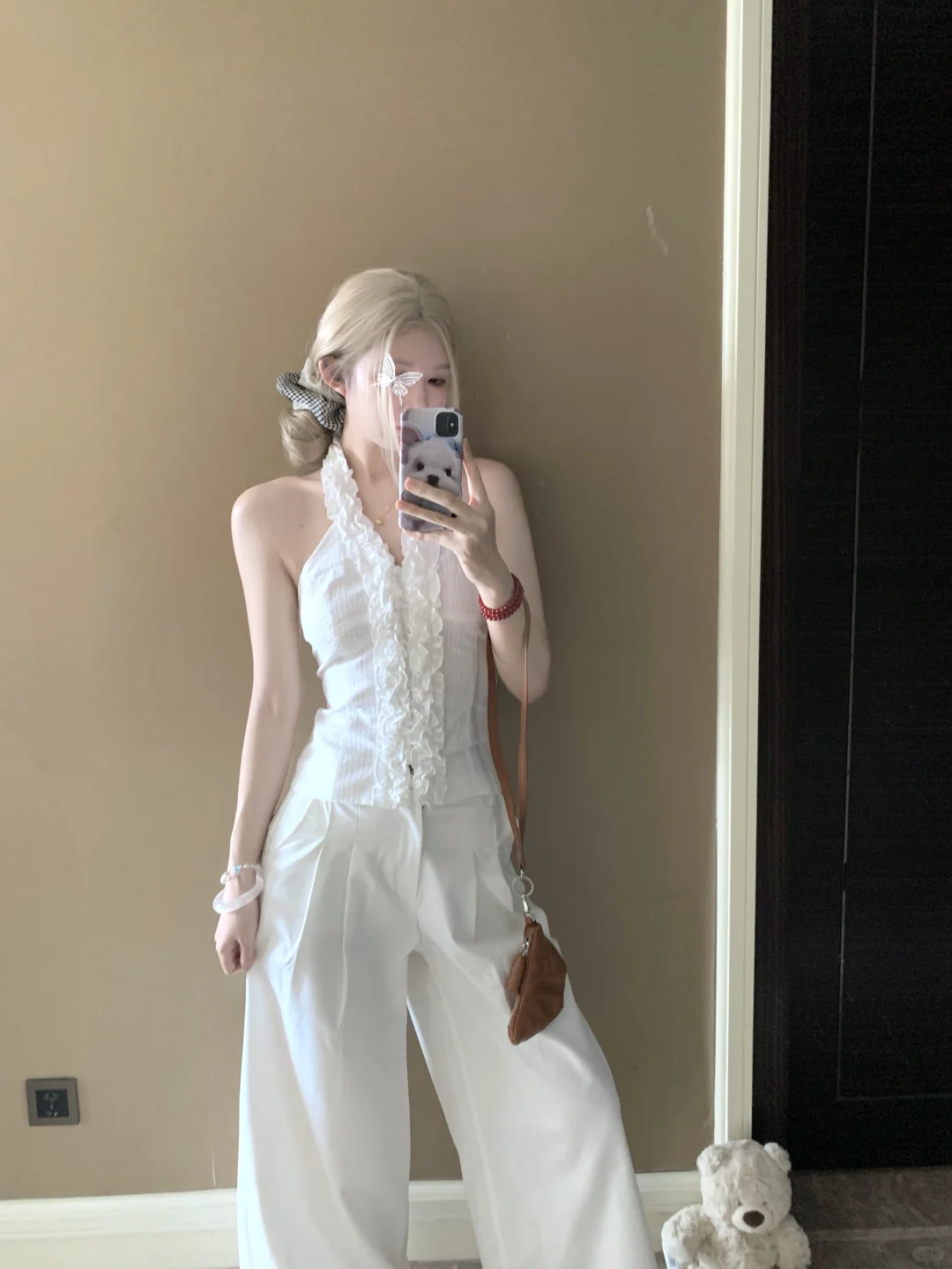 All white