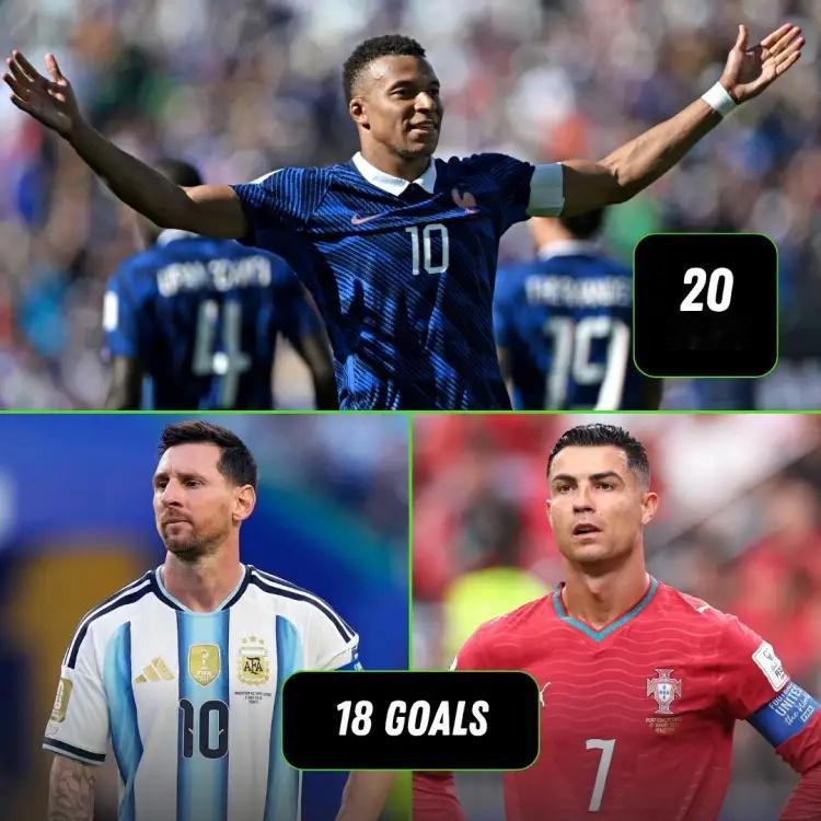 姆巴佩2018年世界杯以来打进20球世界杯8强赛，姆巴佩传射建功，法国2-0领先