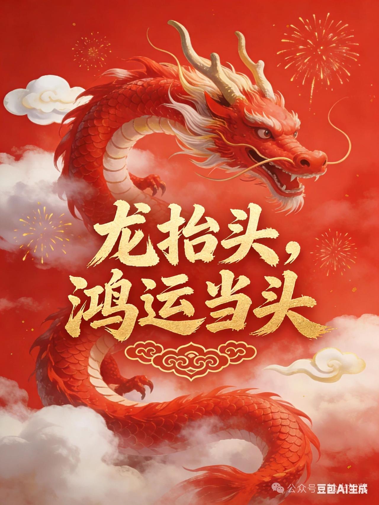 二月二龙抬头，好运开好头

明天二月二，
龙抬头，
好兆头，
福运长久。
愿这春