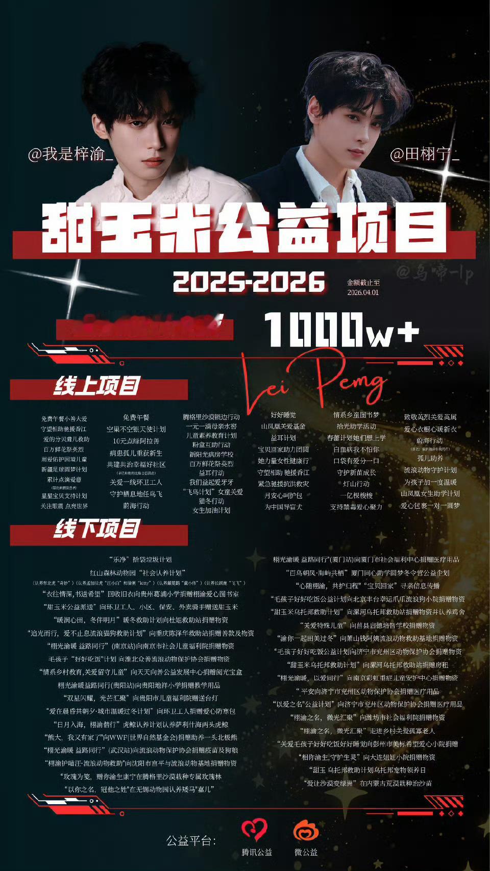 甜玉米为困境儿童筹款超55万元甜玉米的爱不仅仅在玉米地我们把爱传向全世界！⚡️?