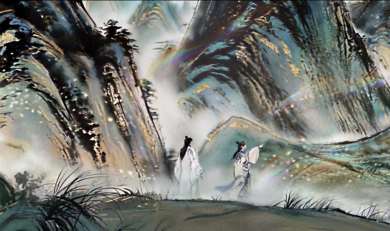 《山河行》
踏遍千山云作伴，行穷万水月为舟。
苔阶偶见前朝印，石罅新添过客眸。