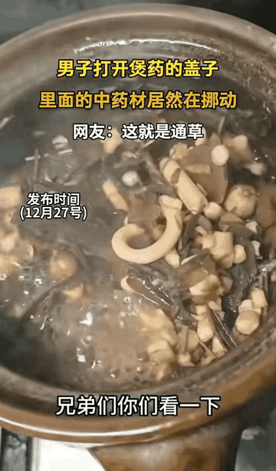 解释不清了！
一名男子去中医馆拿药，回家煎了三个小时的药打开一看，发现药材里面居