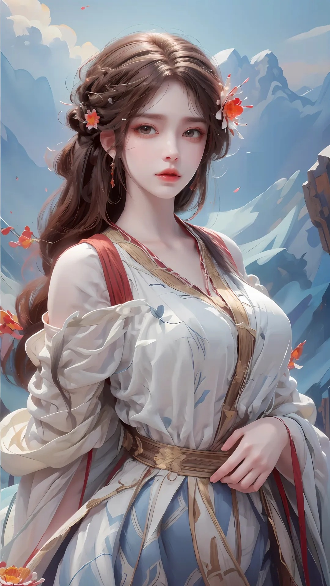 #动漫[超话]##十一漫游记##完美世界动画#高清｜无水印，纯欲天花板火灵儿与花