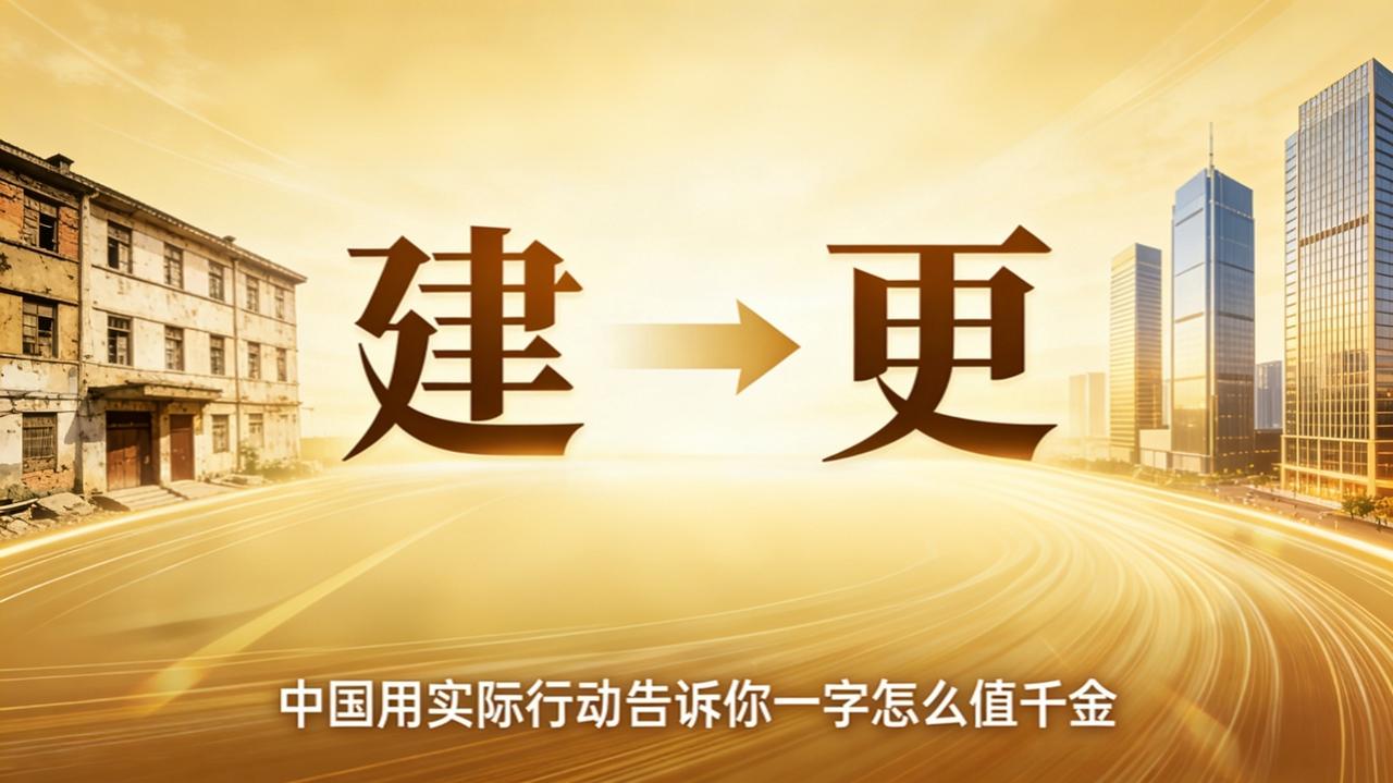 2026：“建”变“更”，一字千金！中国房地产稳了✨
谁能想到，一个字的改变，竟