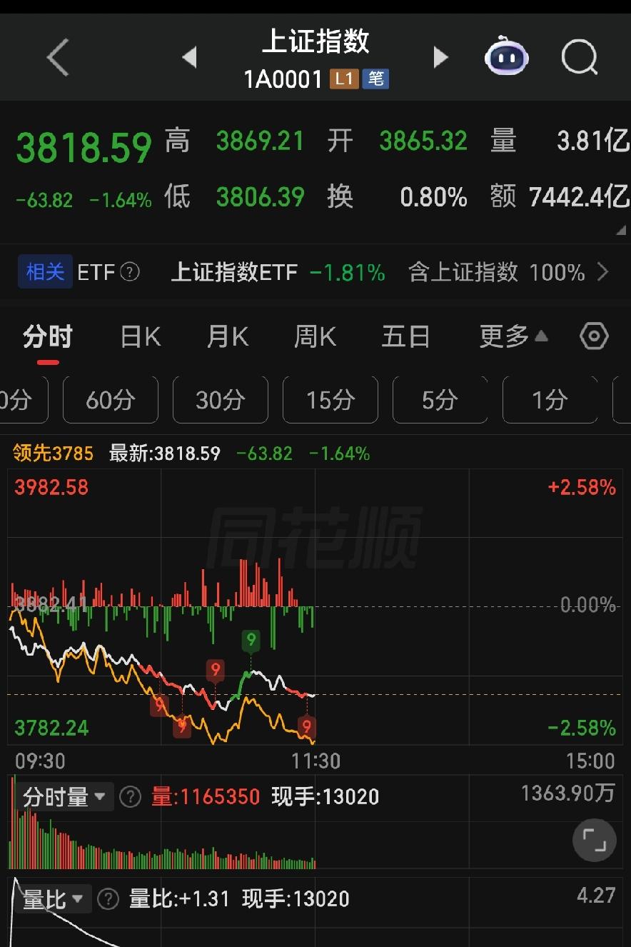7.17午盘复盘：指数创新低，下午两种走势提前看清！

各位朋友些，今天上午这个