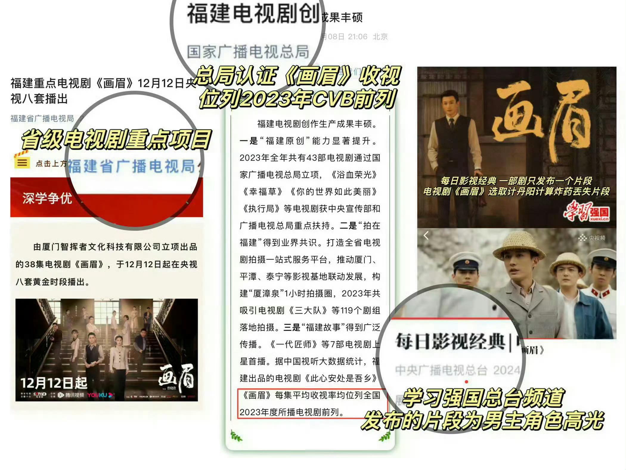 说我们的剧是三无剧   《画眉》年度黑马收视率酷云破央八23年纪录CVB仅次飙神