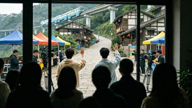 #重庆街头录制偶遇 邓超杨颖久违同框 网友直呼梦回初代跑男伐木累