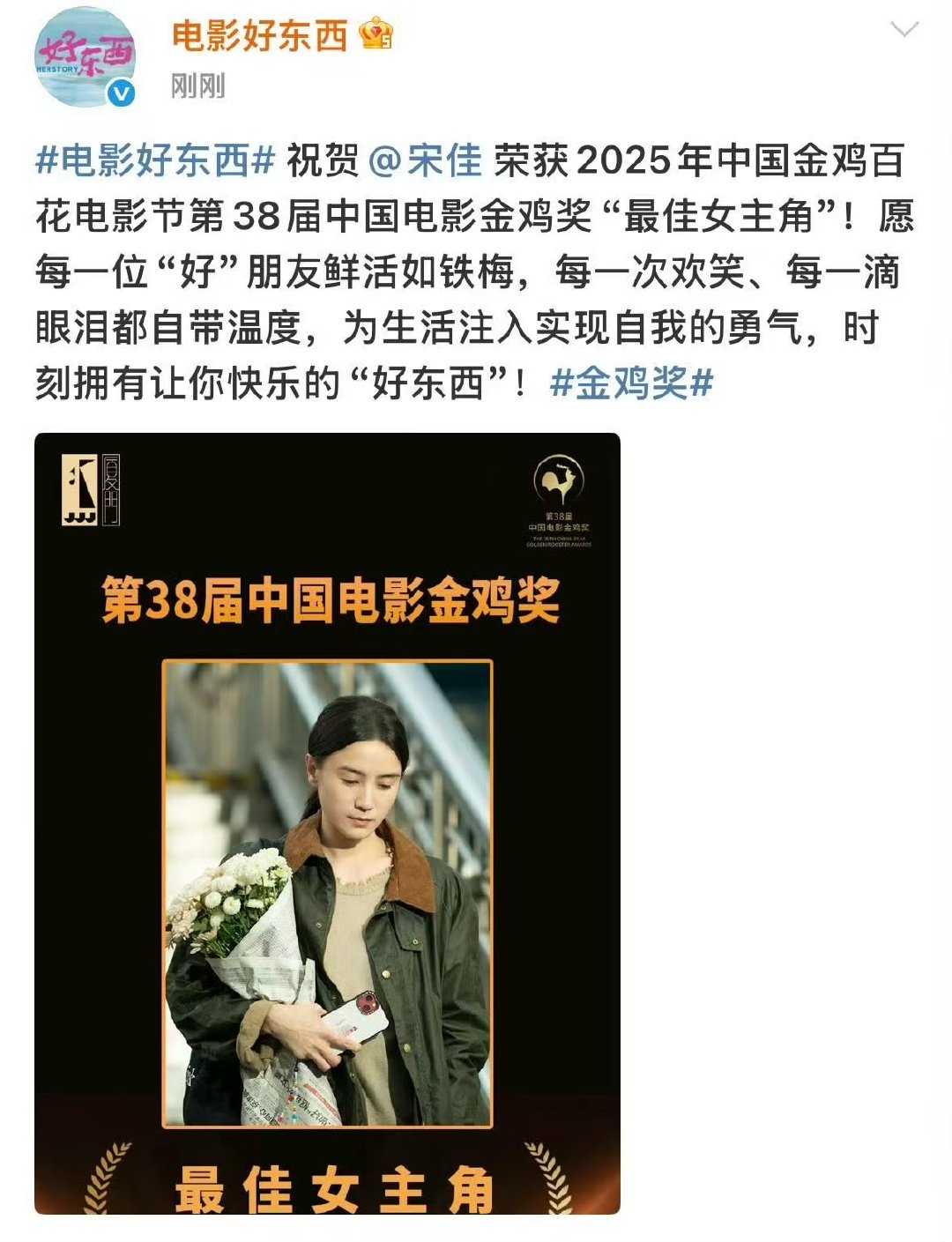 最佳故事片！最佳女主宋佳！最佳女配钟楚曦！横扫！ 