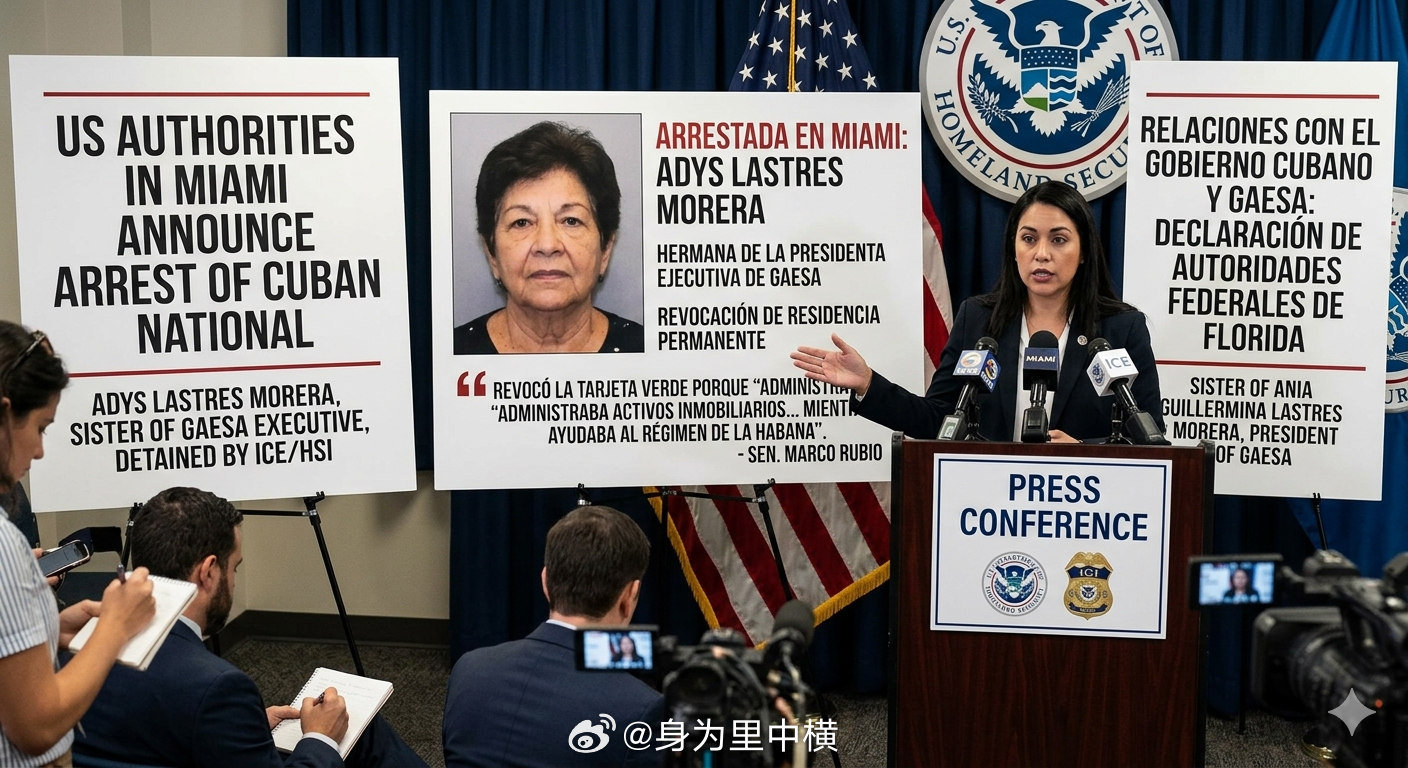 【美方针对古巴军事关联人员的行动：古巴军事集团负责人的妹妹在佛罗里达州被捕】🕙