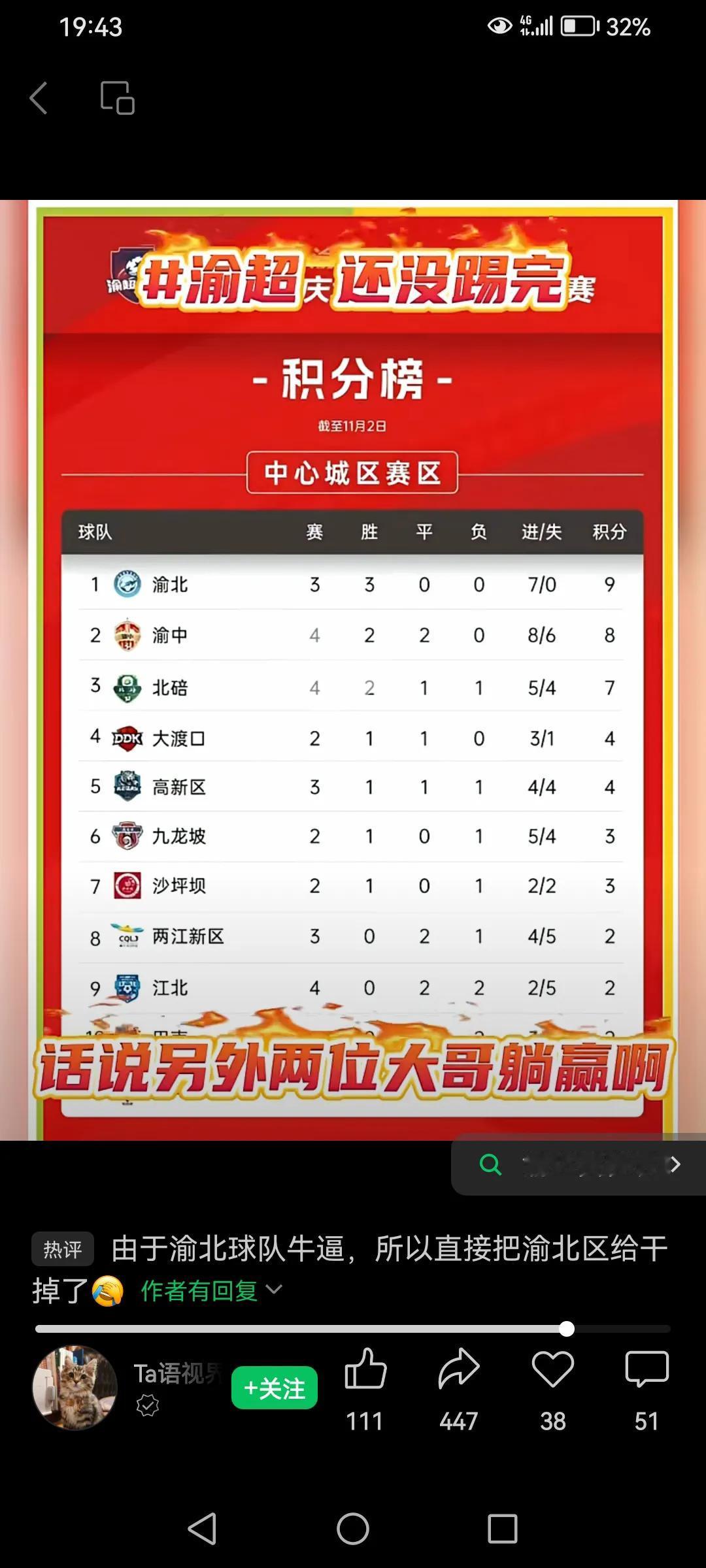 看来两江新区行政实体化正当其时！你看渝超，两江新区干不过渝北，干不过？就收编你！