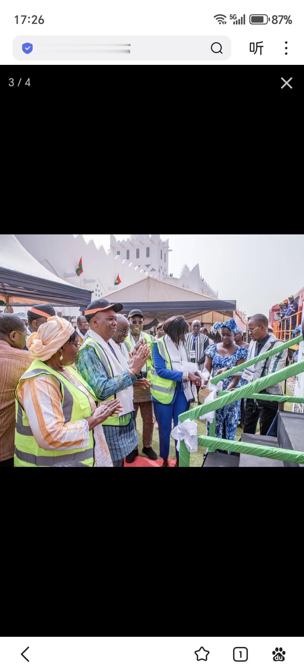 2月16日，布基纳法索最新购买的4台GL30内燃机车到货