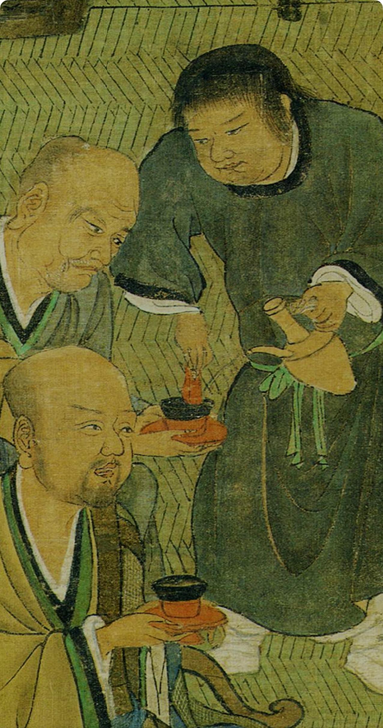 宋人饮茶，特别是重视茶的视觉美感，他们讲究拉花，而且给拉花起了很多富有诗意的名字