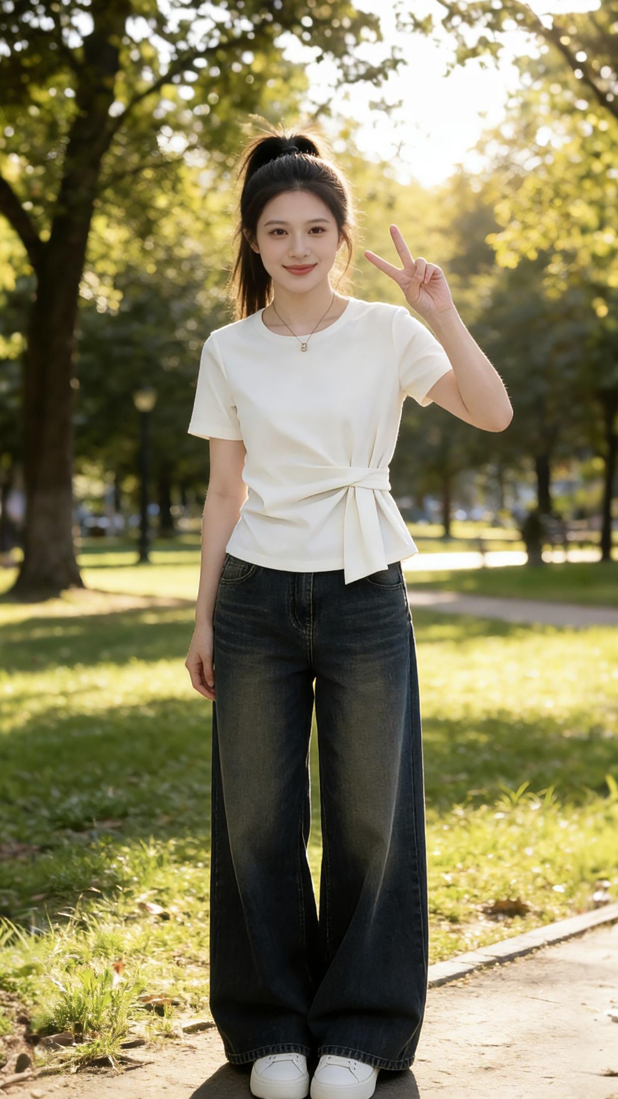 一眼就心动的上衣！别致收腰设计，把腰线修饰得刚刚好，日常穿舒服又百搭，轻松拿捏氛