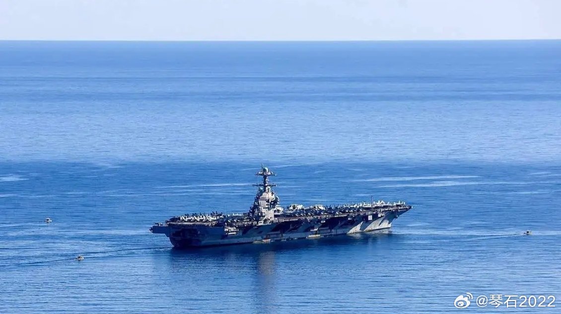 美军福特号航母抵港克罗地亚维修非战斗（减员）退场一枪一弹还没有放，都没敢出红海，