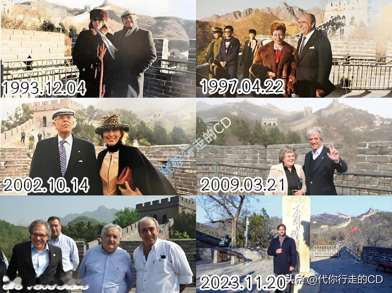 中乌建交整整38年当中...
包括奥尔西，共7位总统都热衷于踏访八达岭长城。
究