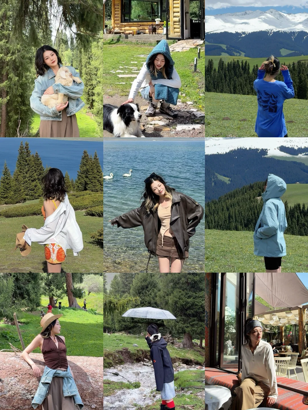 伊犁刚回！新疆穿搭抄作业，一衣多穿ootd👗