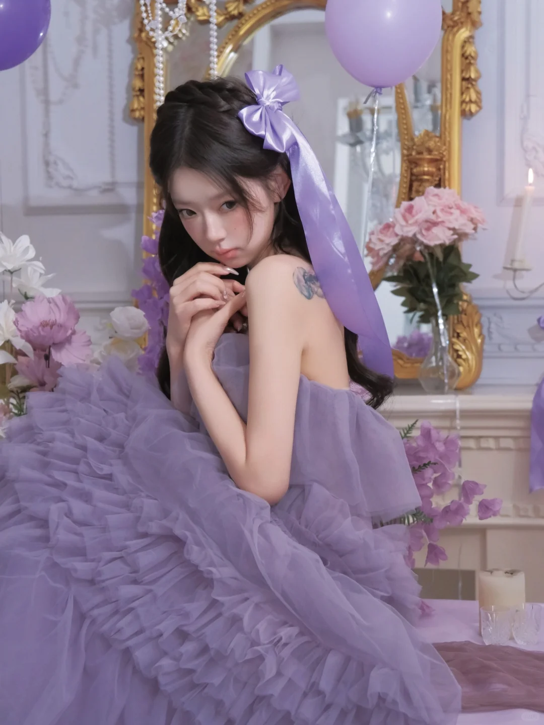今年就拍这套韩杂千金生日💜