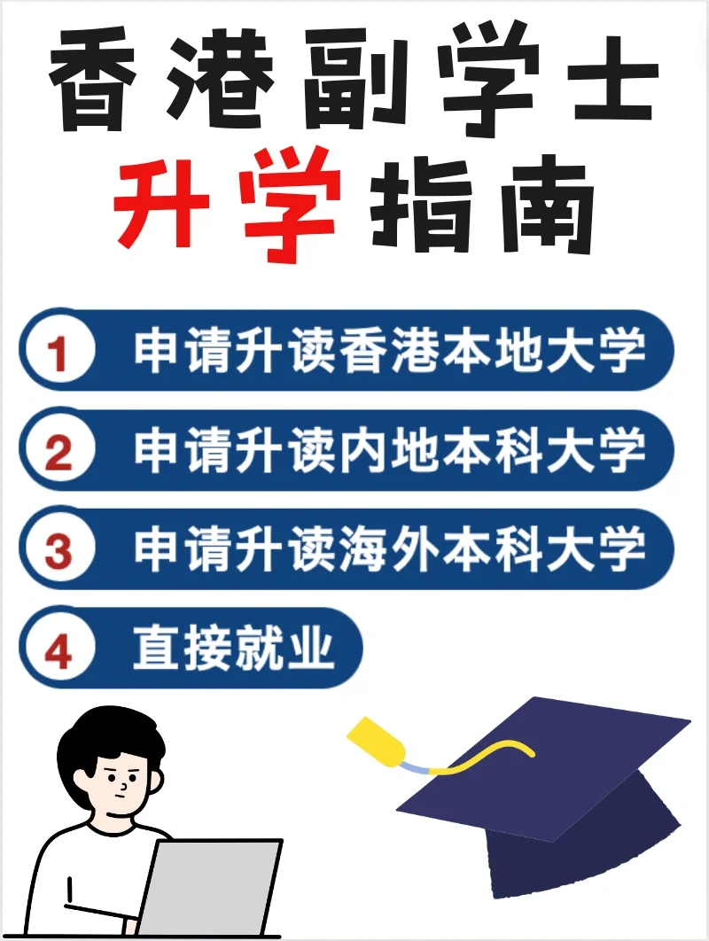 担心高考不理想？香港副学士🉑️冲！