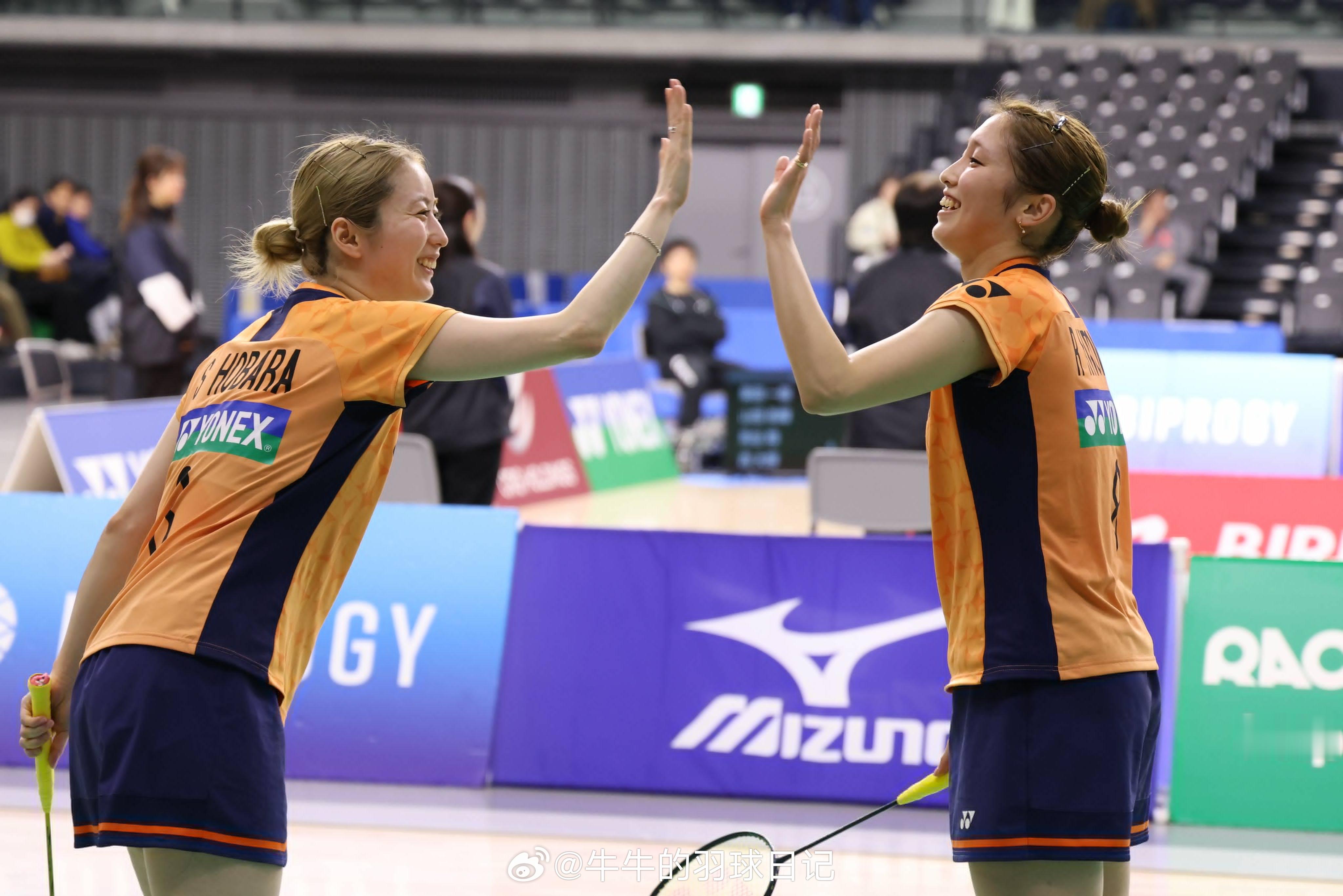 女子双打的保原彩夏／广上瑠依闯入四强，朝着期盼已久的国家队代表席位迈出了重要一步