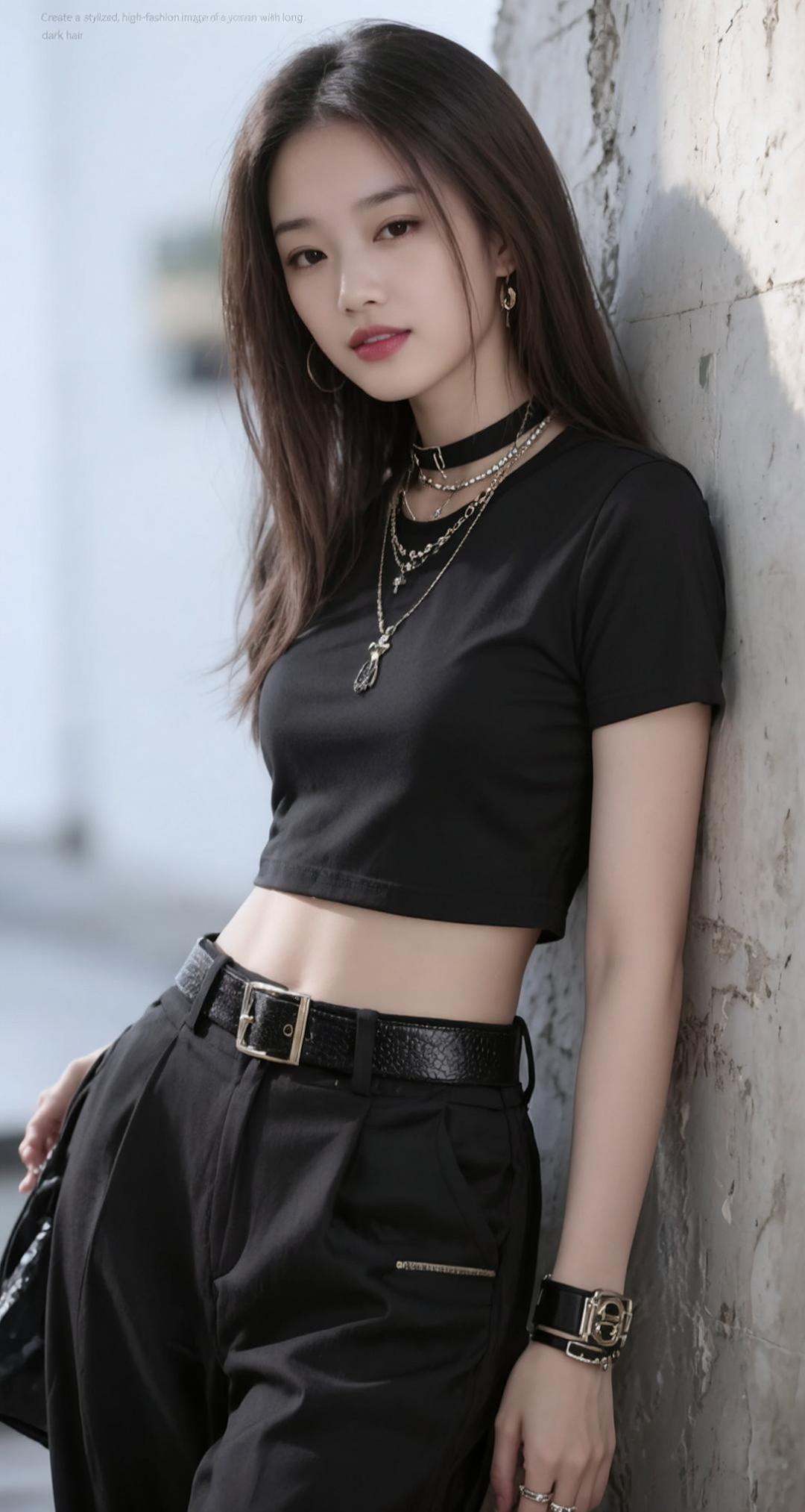 AI摩登佳人 甜辣妹 穿搭随拍上热门