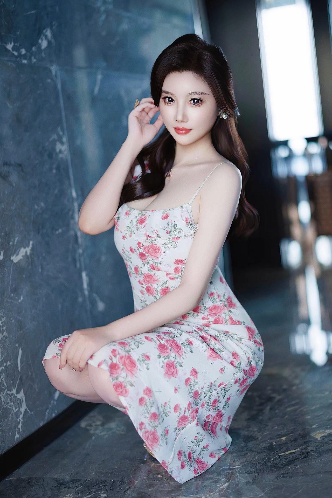 《花影凝香》
冰肌玉骨倚寒纹，粉蕊轻匀雪色裙。
一顾嫣然凝众色，恍如瑶岛降仙真。