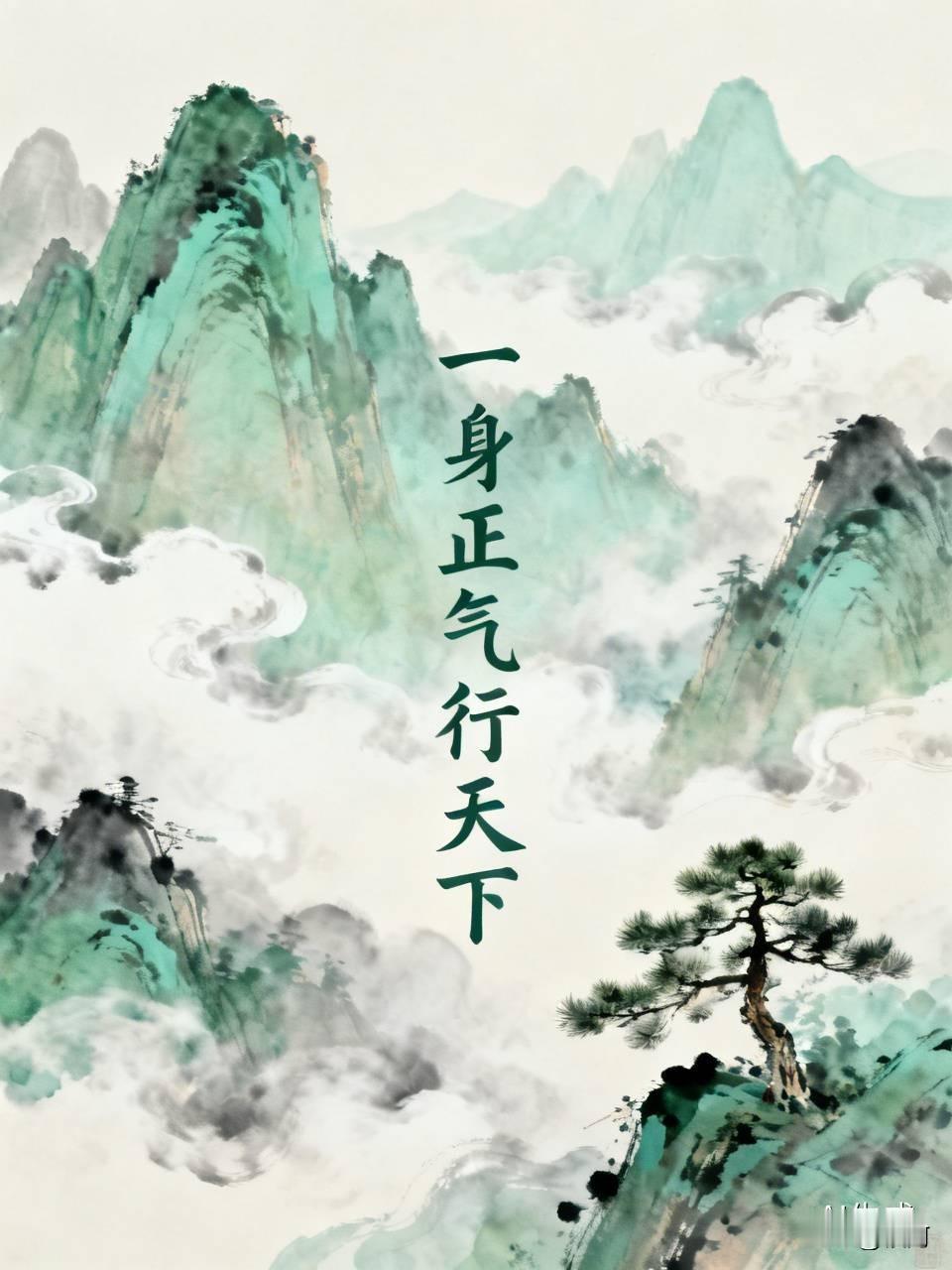 看到“一身正气行天下”这个上联，我灵感顿生。我接“两袖清风惠世间”。“一身正气”