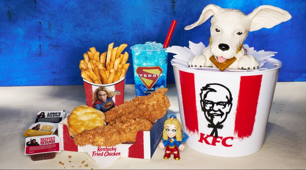 DC电影超级少女 与KFC联名。 
