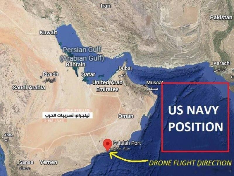 鉴于飞行轨迹，攻击阿曼油库的有可能是由亚伯拉罕·林肯号航空母舰（CVN-72）战