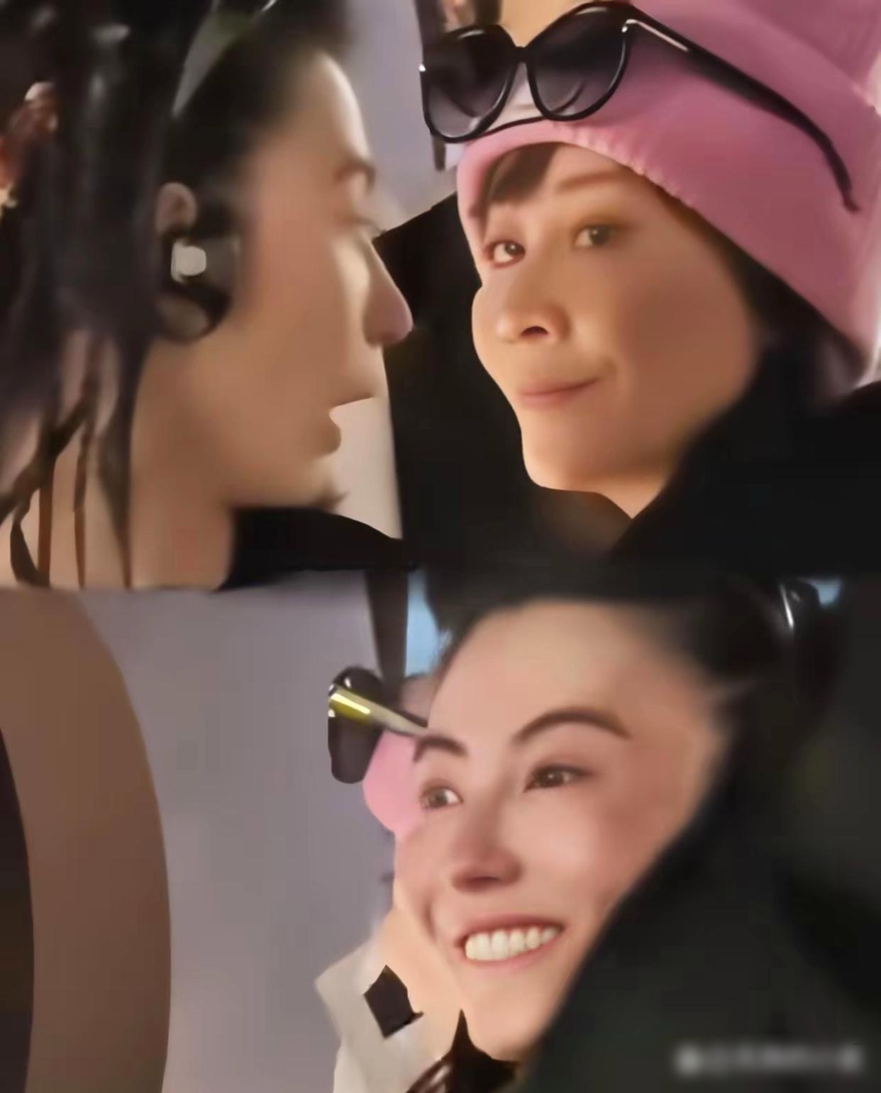 你们觉得呢？张柏芝不小心撞到刘嘉玲，两人的反应其实挺意外的——在镜头面前，她们真