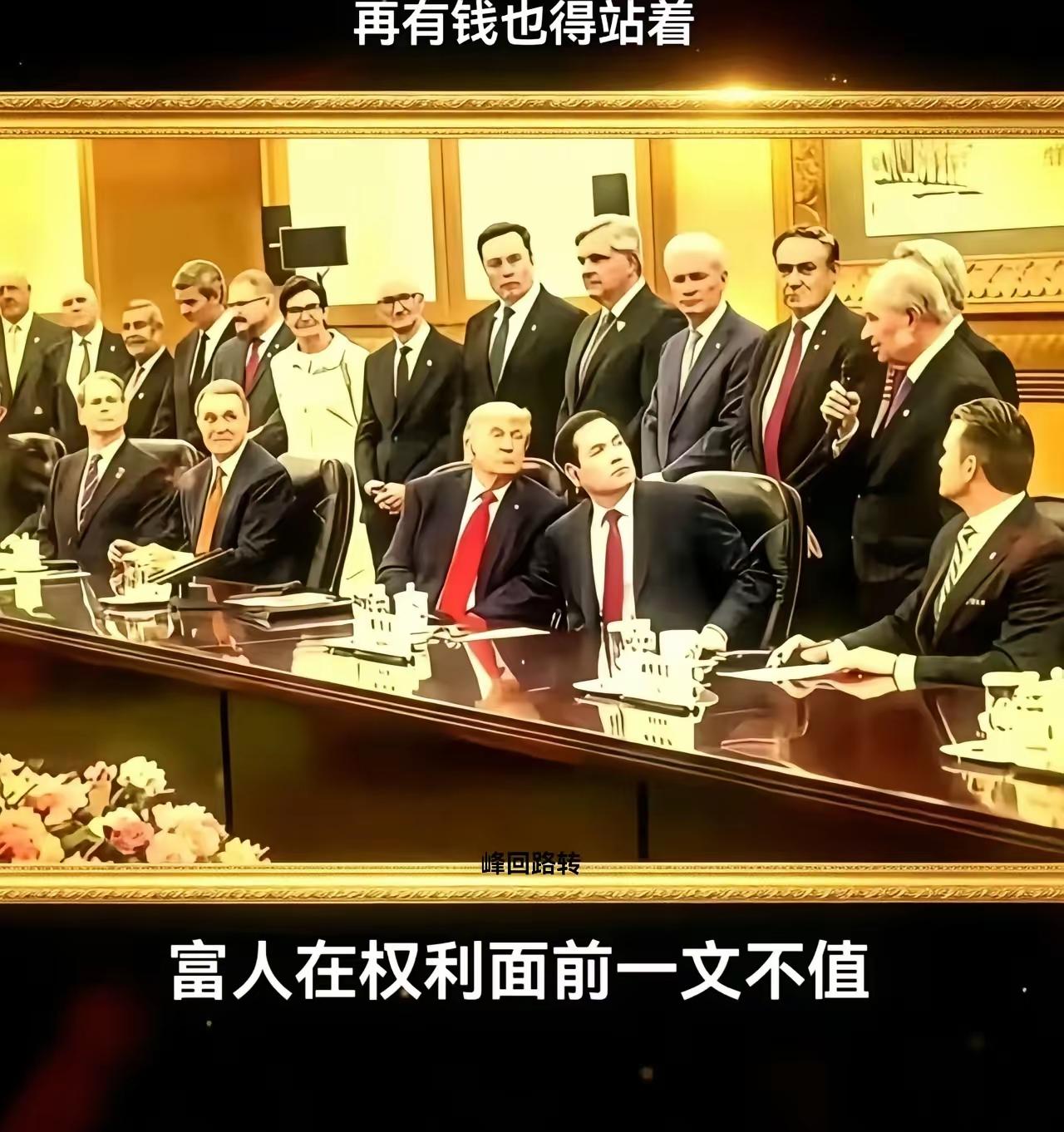 站着的人可以决定谁坐着，且再过几年，坐着人不知道去哪里了，站着的还是这些人。