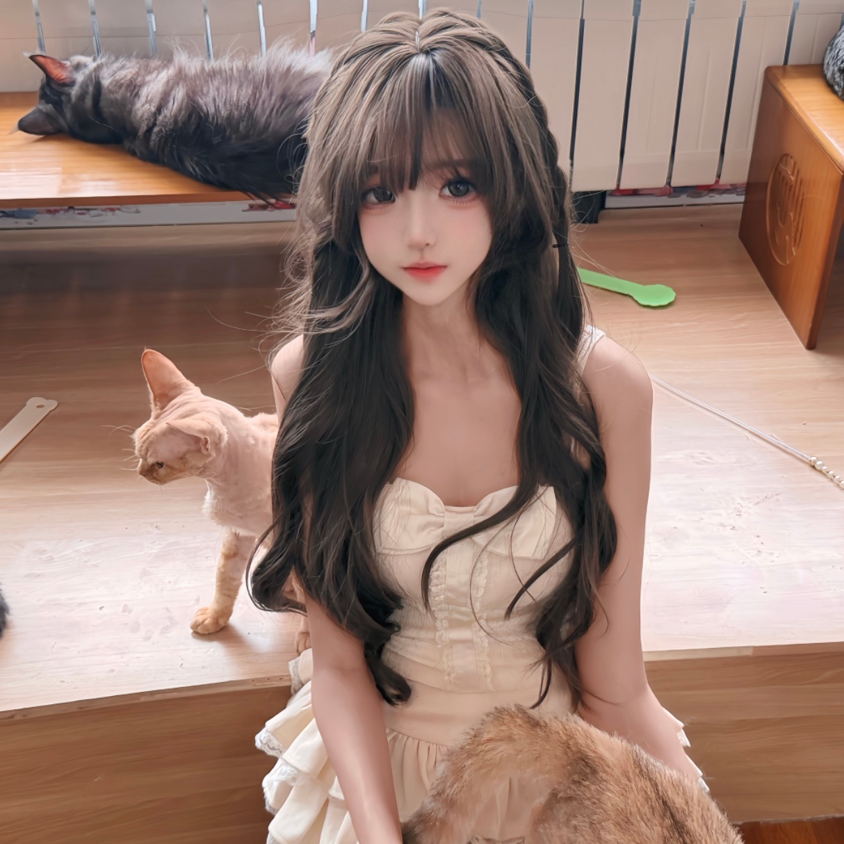 这三张照片可以入选氛围感女头吗 (๑‾ ꇴ ‾๑) 我发几遍重复的照片你们应该不