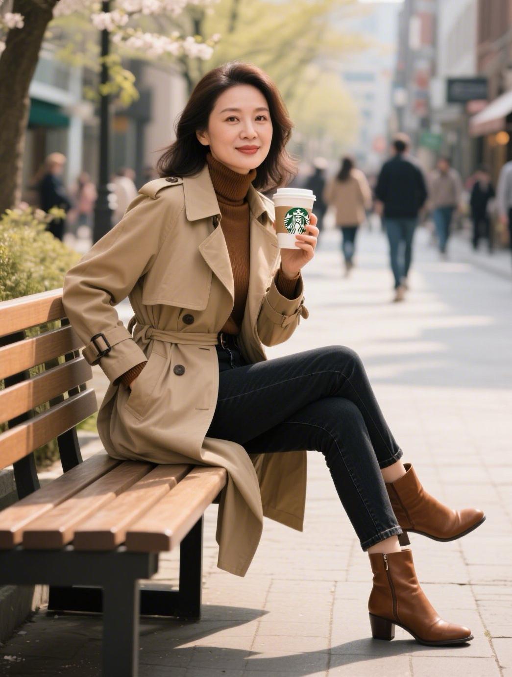 超爱这春意，坐在树下，抿口热拿铁，看阳光在嫩芽尖上跳，每一口呼吸都是鲜活的春天