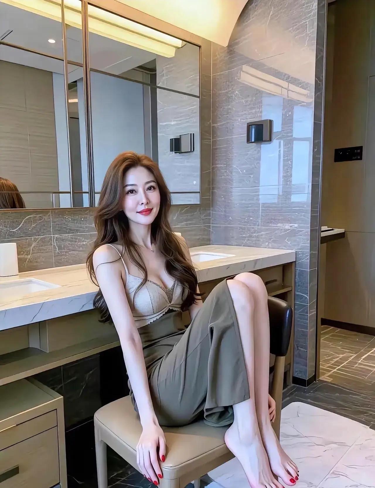 性感长腿，优雅气质。不知道阿姨年轻的时候样子有多迷人[大笑][大笑][耶][耶]