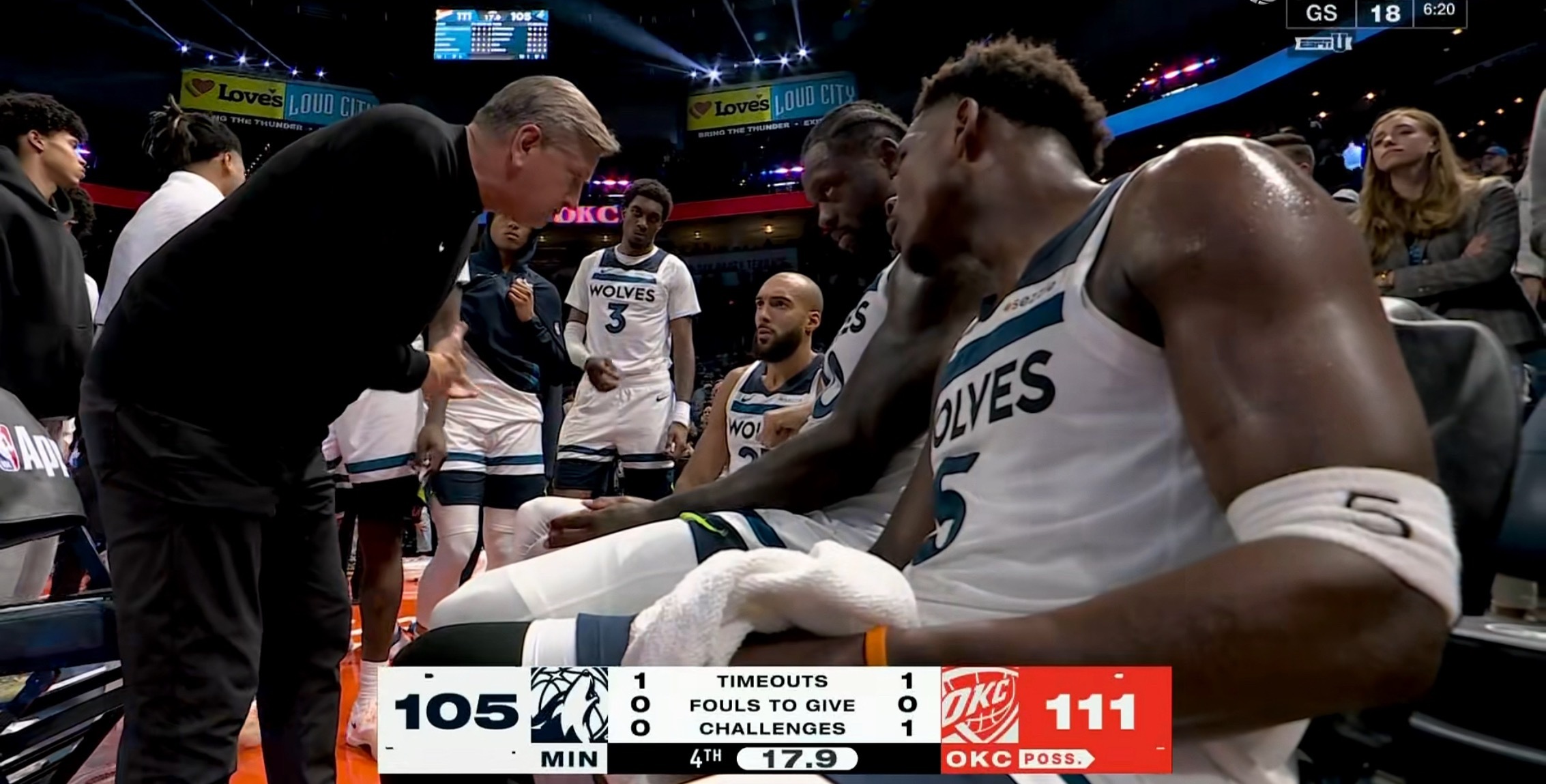 朋友们，我负责任的说，森林狼尽力了，这可能不是打得最好看一场，但可能是他们，打得