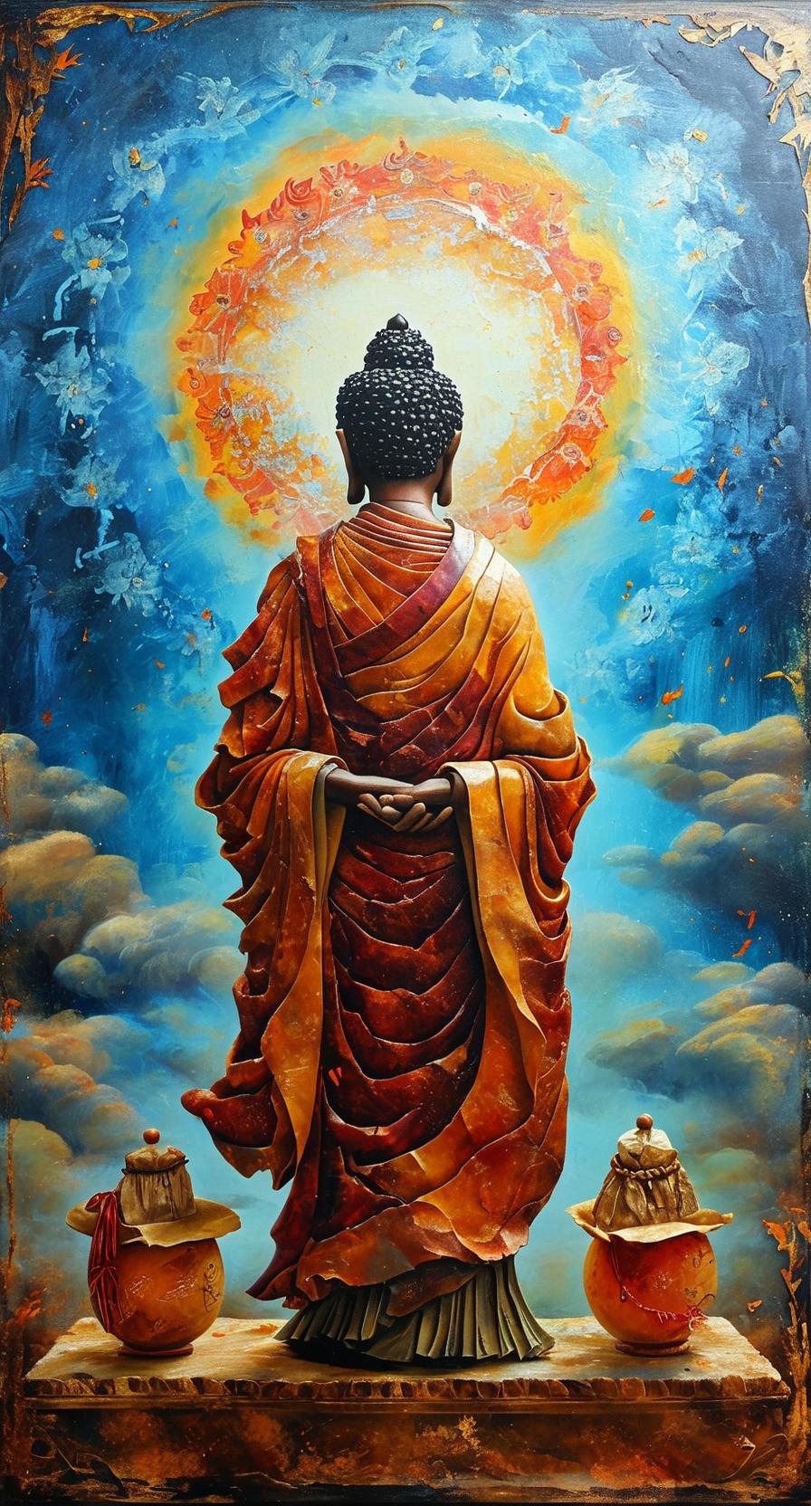 《愣严经》卷七(四)
32
阿若诸，随土众，
桦皮贝叶纸素，氎咒