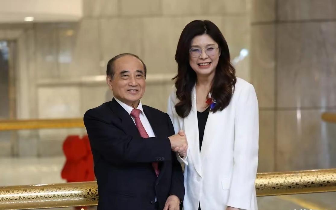 访陆返台第三天，国民党主席郑丽文今天（15日）上午率领副主席李乾龙、智库副董事长