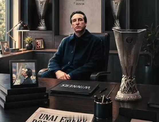维拉官方:致敬埃梅里,维拉对你的爱,远超你所知今天凌晨欧联杯决赛,维拉3-0战胜