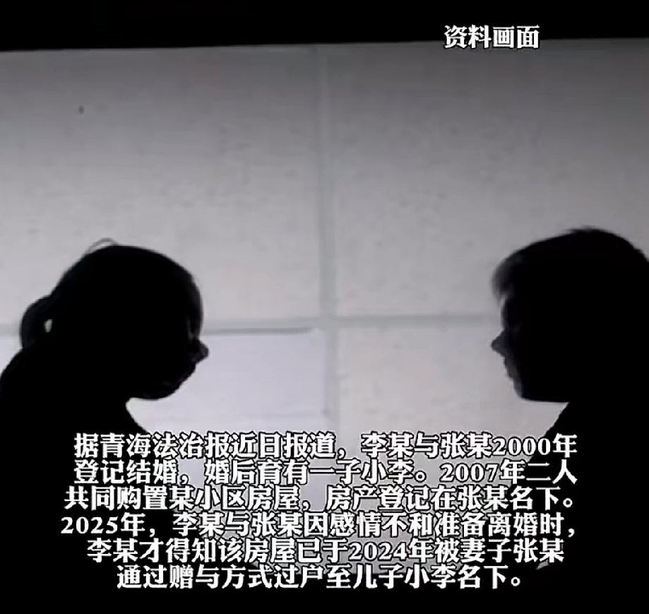 青海，男子李某与女子张某于2000年结婚，生有一子。两人共同打拼，终于在2007