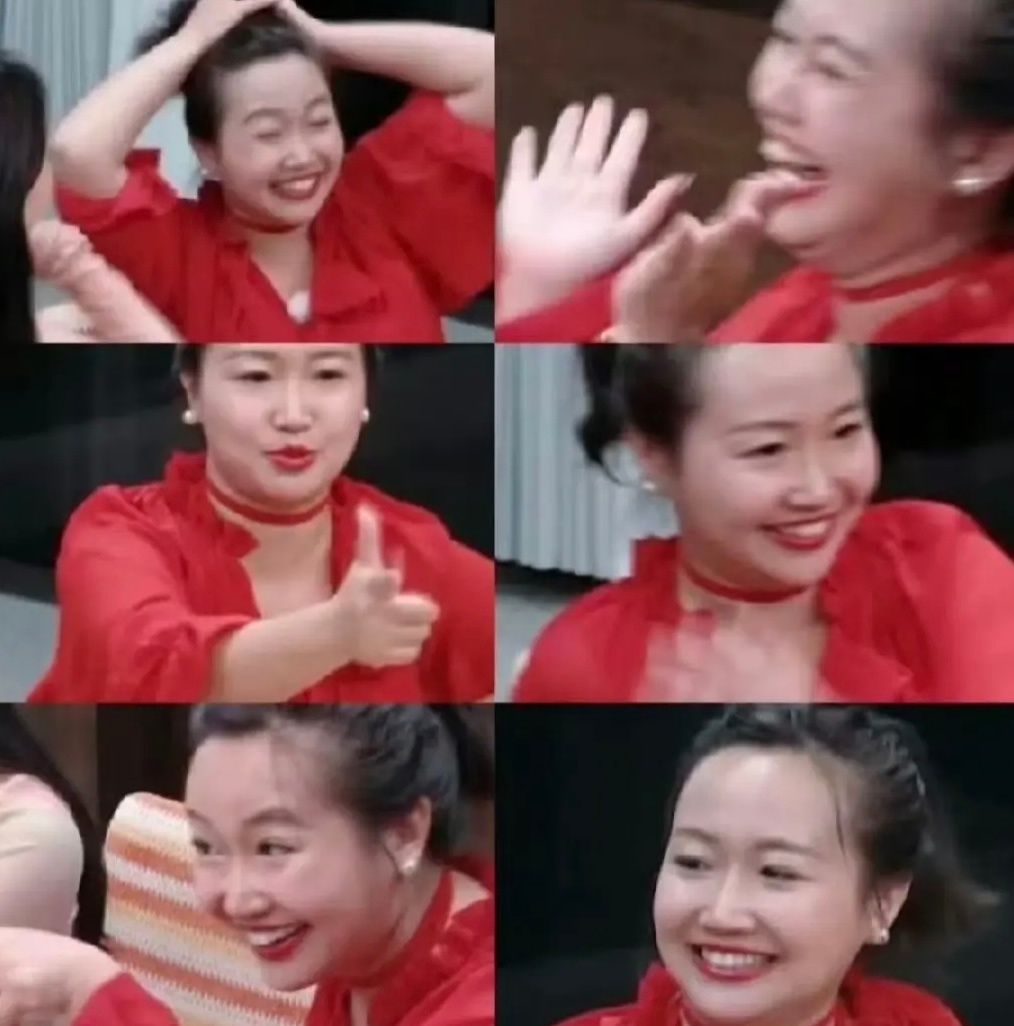 麦琳和李行亮和好后，精神状态也好了，穿着一身鲜艳的红衣服，刘海一梳，往那一坐，谁