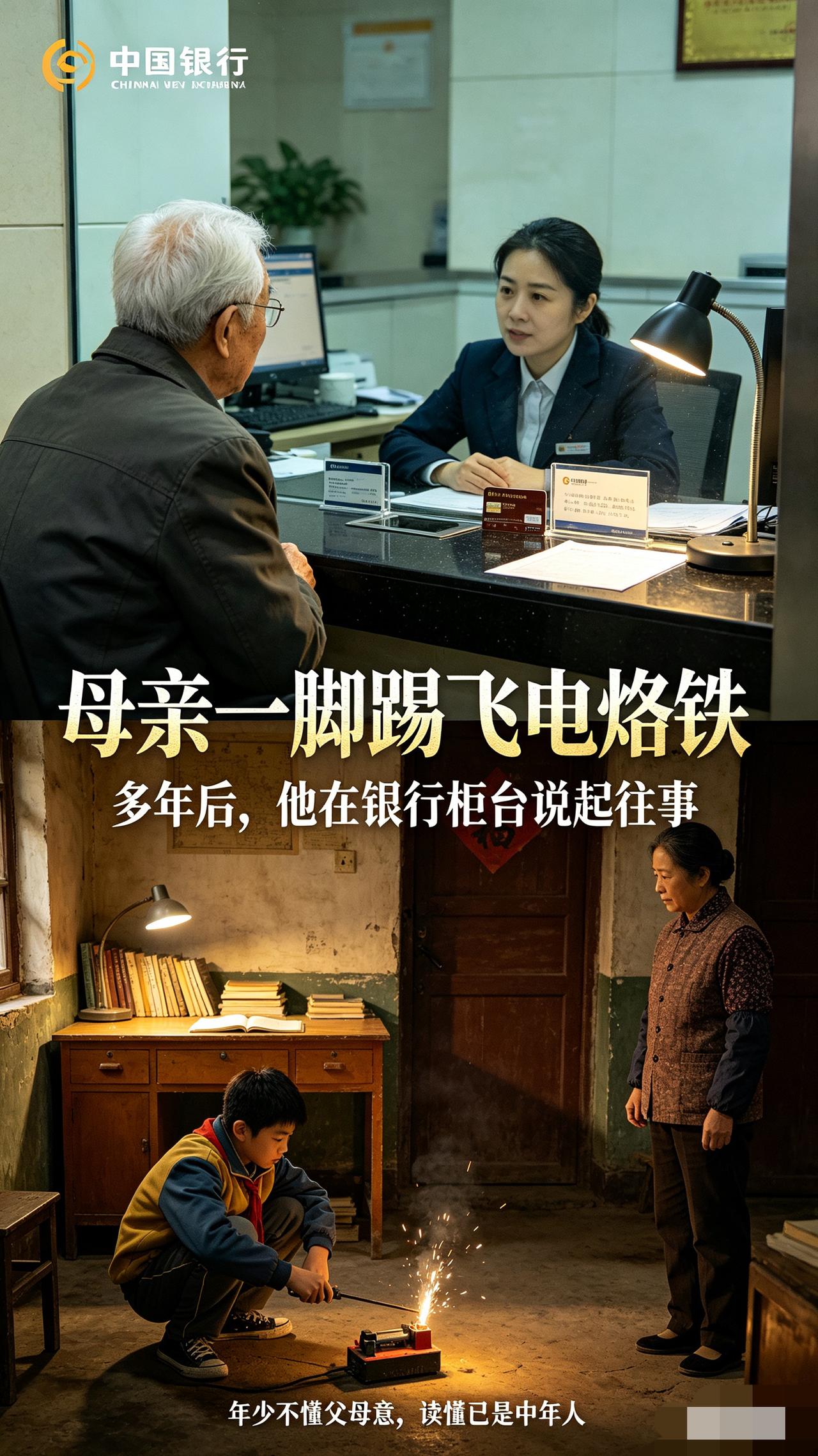 银行柜台一段闲聊，揭开一段令人感慨的旧往事

银行柜台前，一位白发老人前来办理业