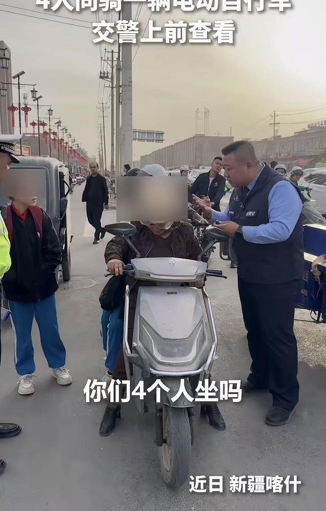 三孩妈妈骑电动车送娃被查，突然弃车逃跑，交警与孩子现场应对曝光

清晨的街头，送
